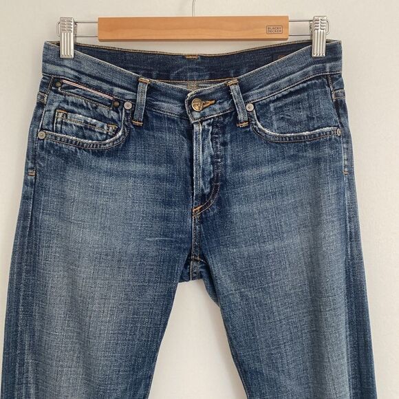 Citizens of Humanity Vintage Y2K Low Rise Mid Blue Tapered Jeans Size 25 - Picture 3 of 16